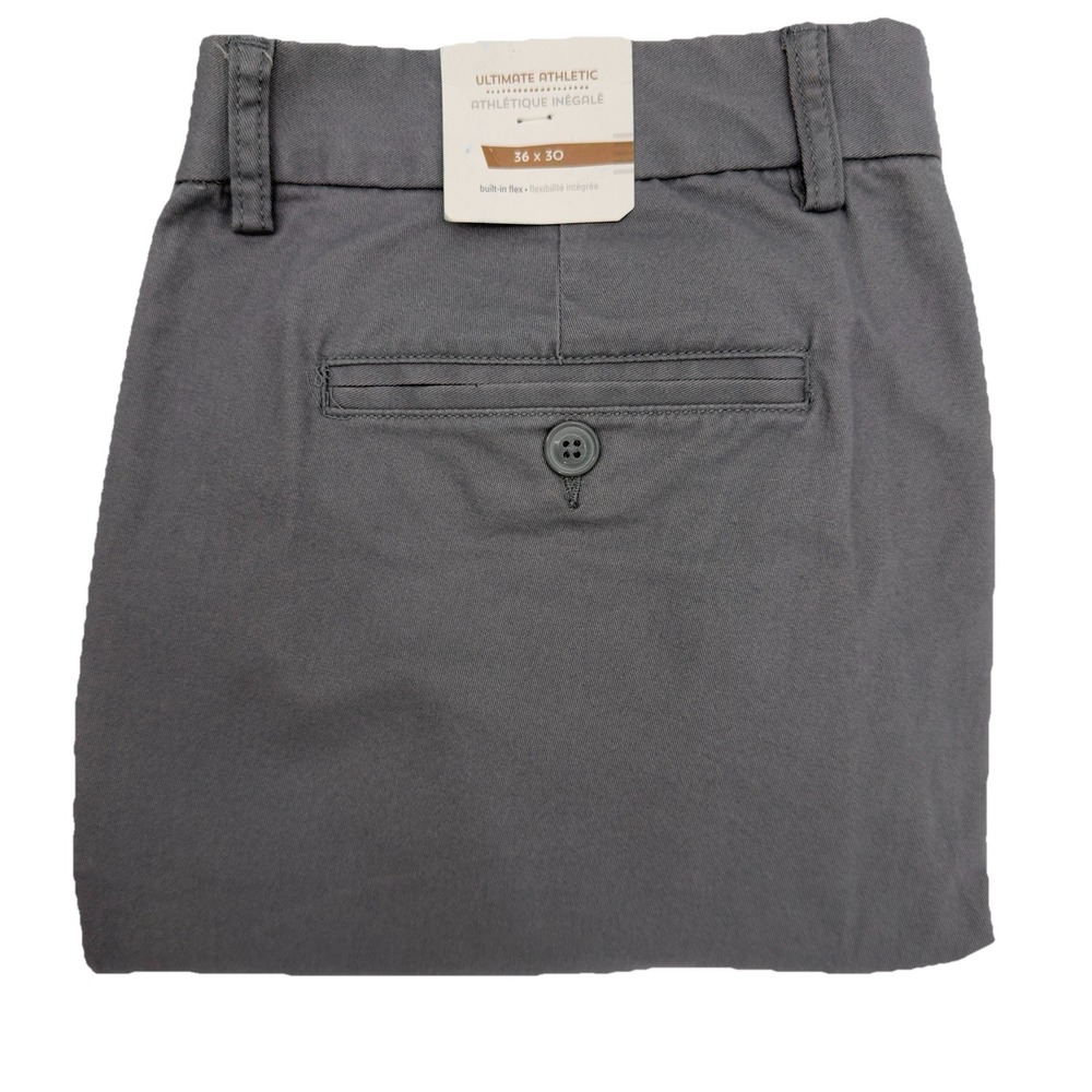 Old Navy Ultimate Athletic Pants Mens 36x30‎ Greystone Flex Straight 403819 NEW